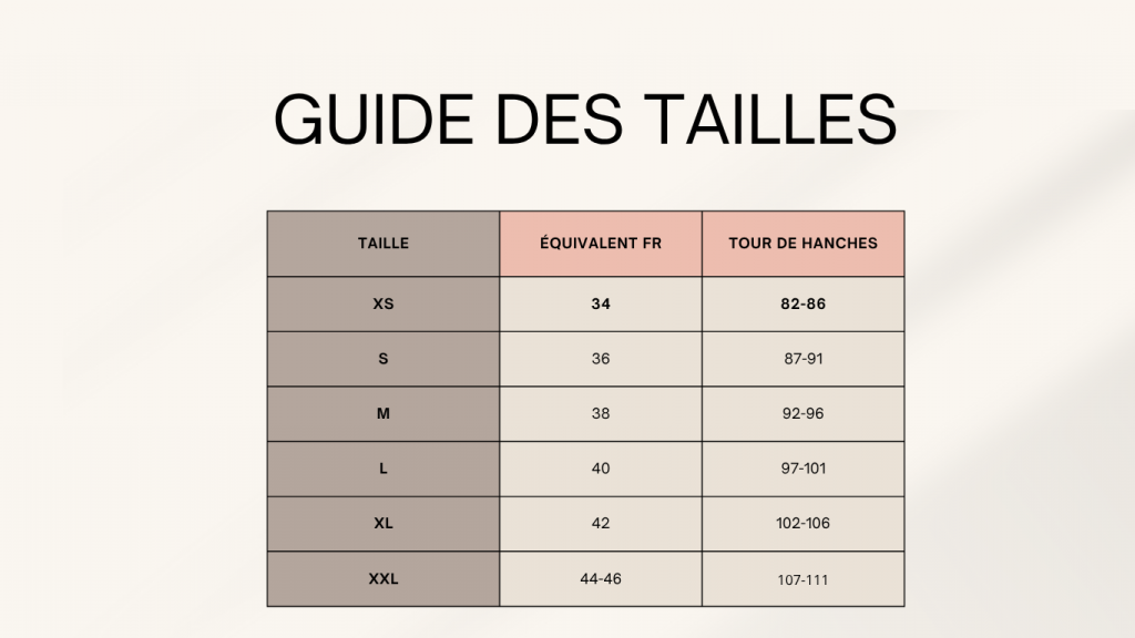 guide des taille